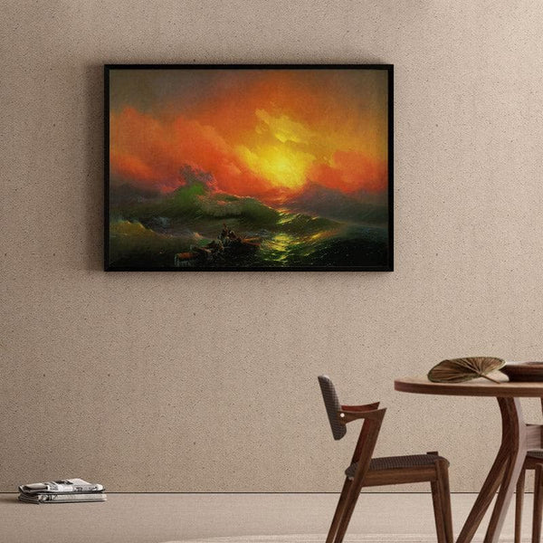 Wall Art & Paintings - The Ninth Wave By Ivan Aivazovsky - Black Frame