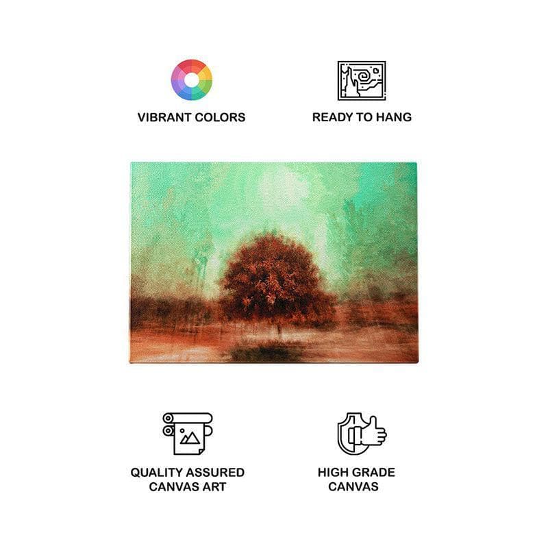 Buy The Oak Tree Abstract Painting - Gallery Wrap Wall Art & Paintings from Vaaree