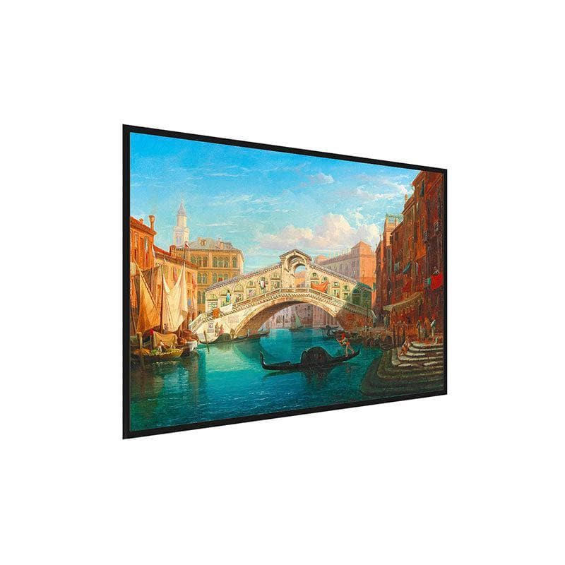 Wall Art & Paintings - The Rialto Bridge Wall Painting - Black Frame