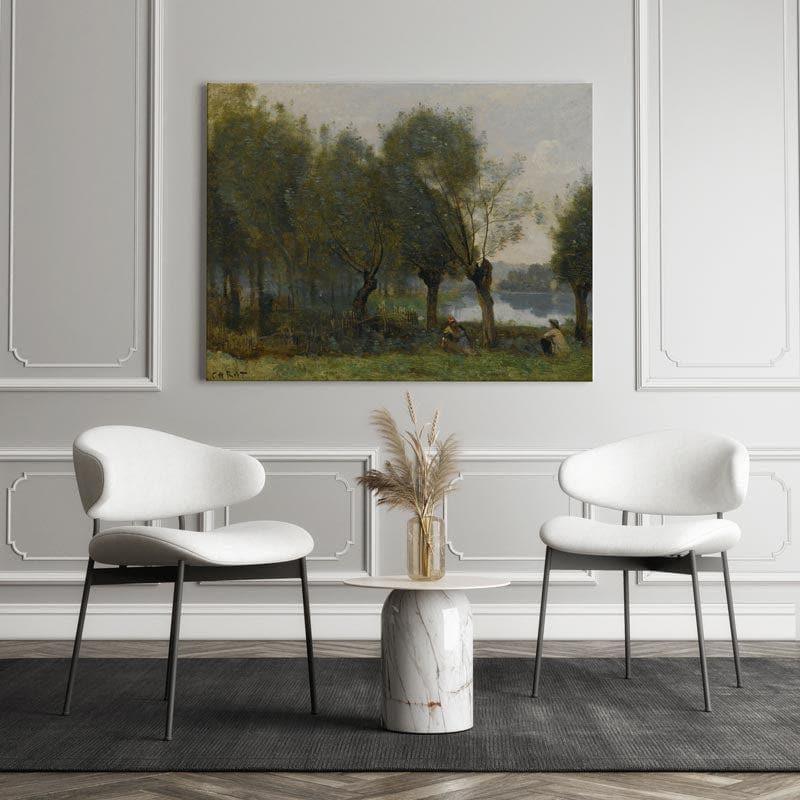 Wall Art & Paintings - The Riverside Wall Painting - Gallery Wrap