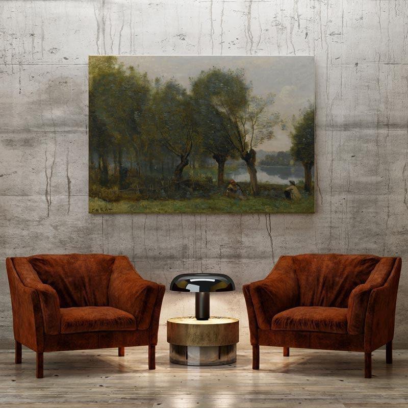 Wall Art & Paintings - The Riverside Wall Painting - Gallery Wrap