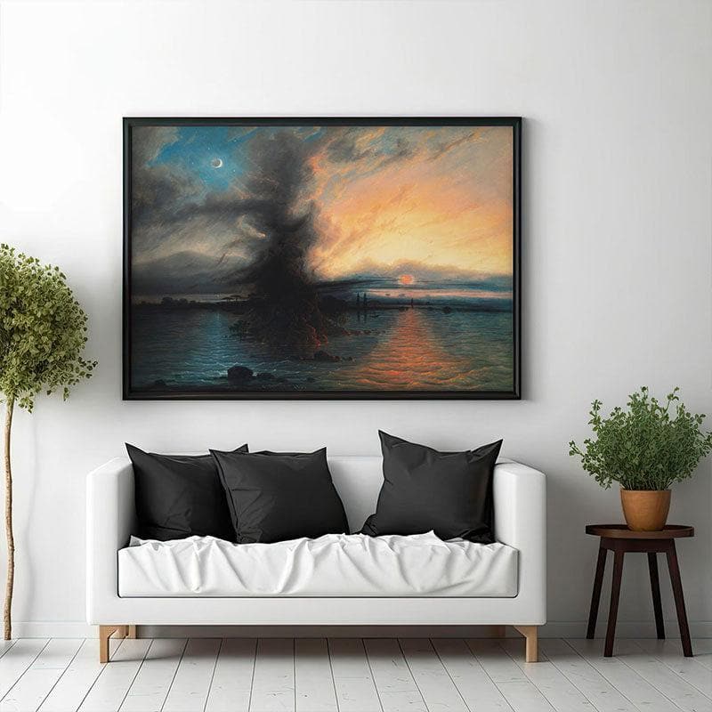 Wall Art & Paintings - The Rock of Salvation Wall Painting - Black Frame