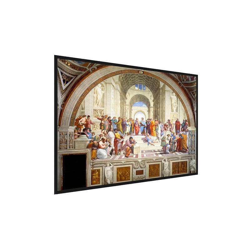 Wall Art & Paintings - The School Of Athens Canvas Painting By Raphael - Black Frame