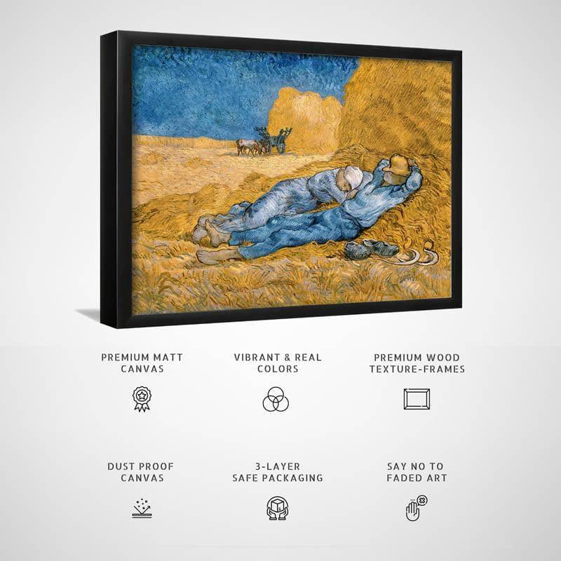 Buy The Siesta By Vincent Van Gogh - Black Frame Wall Art & Paintings from Vaaree