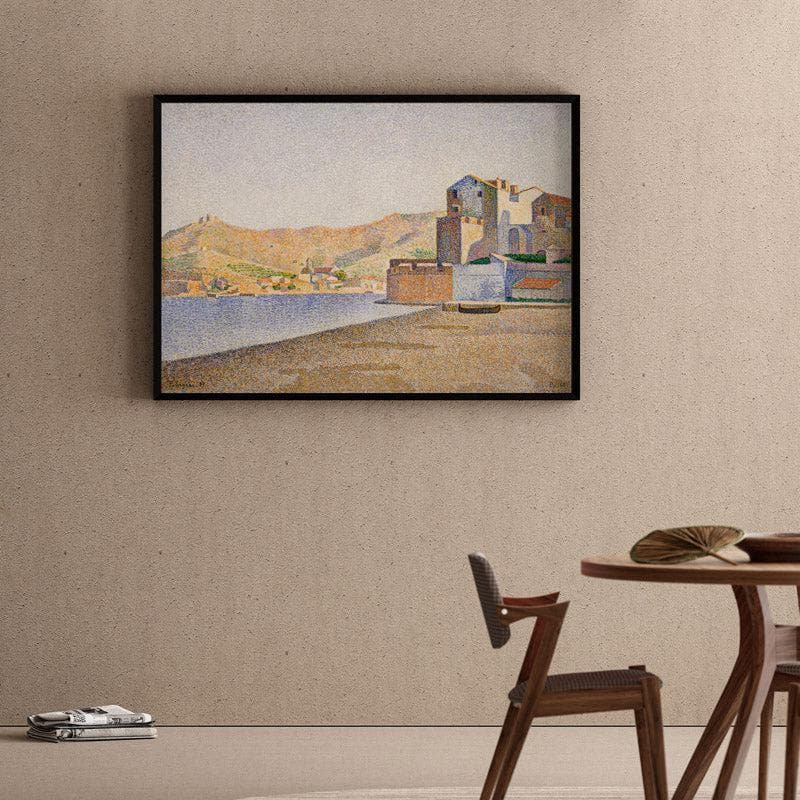 Buy The Town Beach Collioure 1887 Wall Painting - Black Frame Wall Art & Paintings from Vaaree