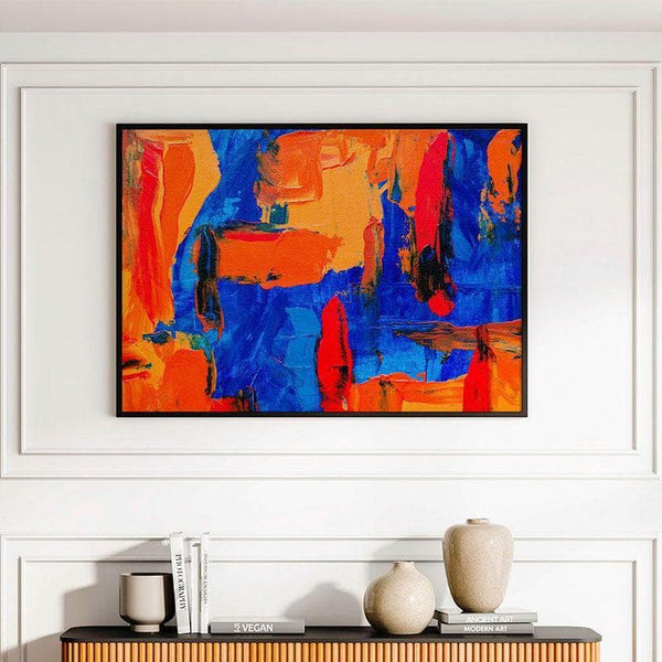 Wall Art & Paintings - The Vibrant Abstract Wall Art - Black Frame