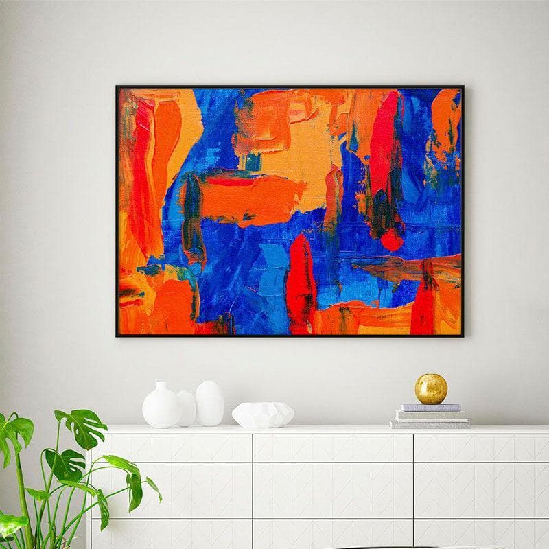 Buy The Vibrant Abstract Wall Art - Black Frame Wall Art & Paintings from Vaaree