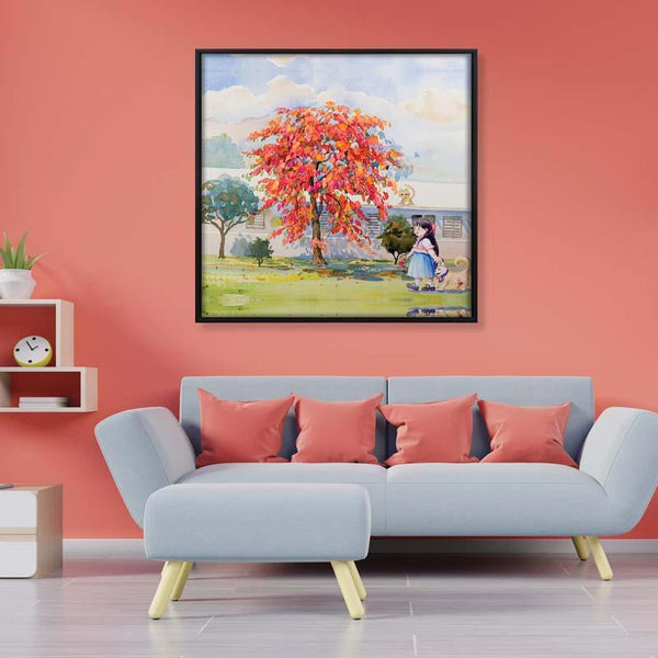 Buy Wall Art & Paintings - The Wishing Tree Wall Painting at Vaaree online