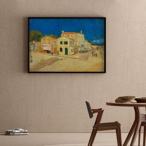 Wall Art & Paintings - The Yellow House 1888 By Vincent Van Gogh - Black Frame