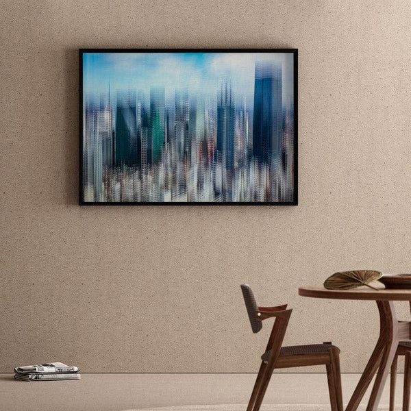 Wall Art & Paintings - Tokyo Layers Wall Painting - Black Frame