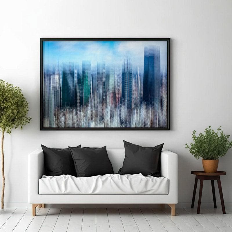 Wall Art & Paintings - Tokyo Layers Wall Painting - Black Frame