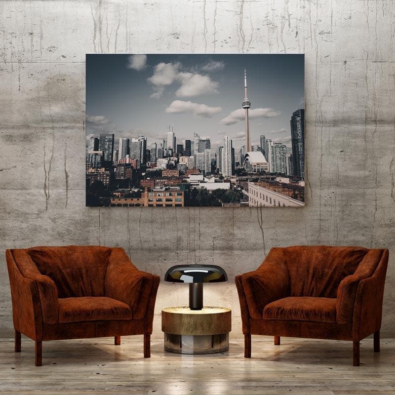 Wall Art & Paintings - Toronto Skyline Splendor Wall Painting - Gallery Wrap