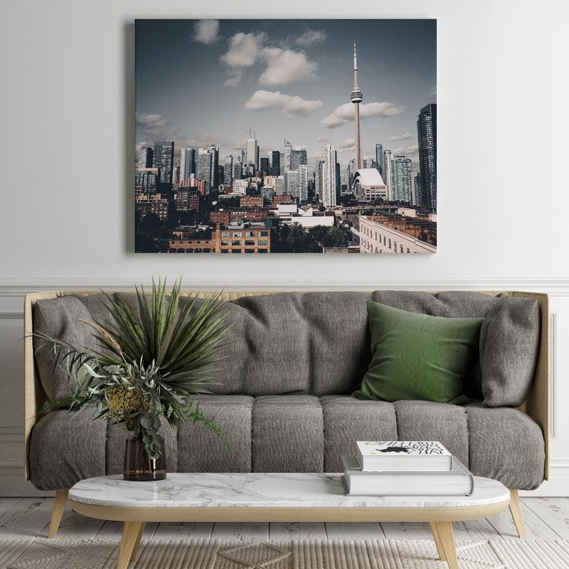 Wall Art & Paintings - Toronto Skyline Splendor Wall Painting - Gallery Wrap