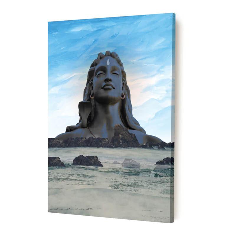 Wall Art & Paintings - Tranquil Adiyogi Wall Painting