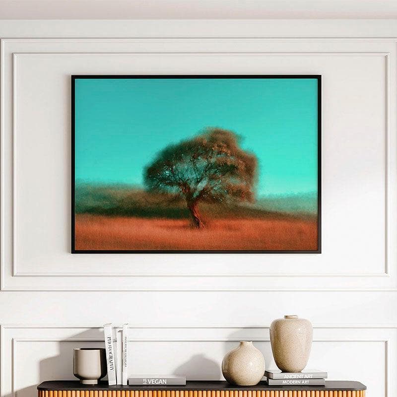 Wall Art & Paintings - Tree Blossom Abstract Wall Painting - Black Frame