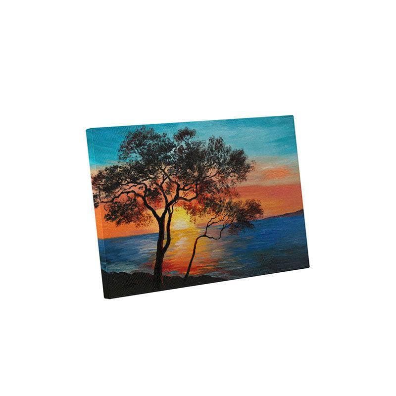 Wall Art & Paintings - Tree By The Lake Wall Painting - Gallery Wrap