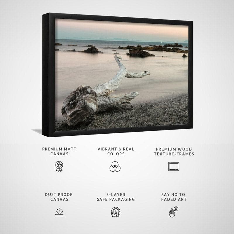 Wall Art & Paintings - Treefish Carcass Wall Painting - Black Frame