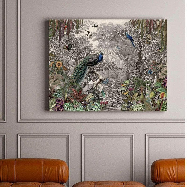 Wall Art & Paintings - Tropical Forest Wall Painting - Gallery Wrap