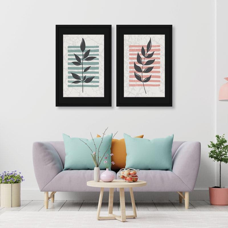 Wall Art & Paintings - Two Plant Stacks Wall Art - Set Of Two