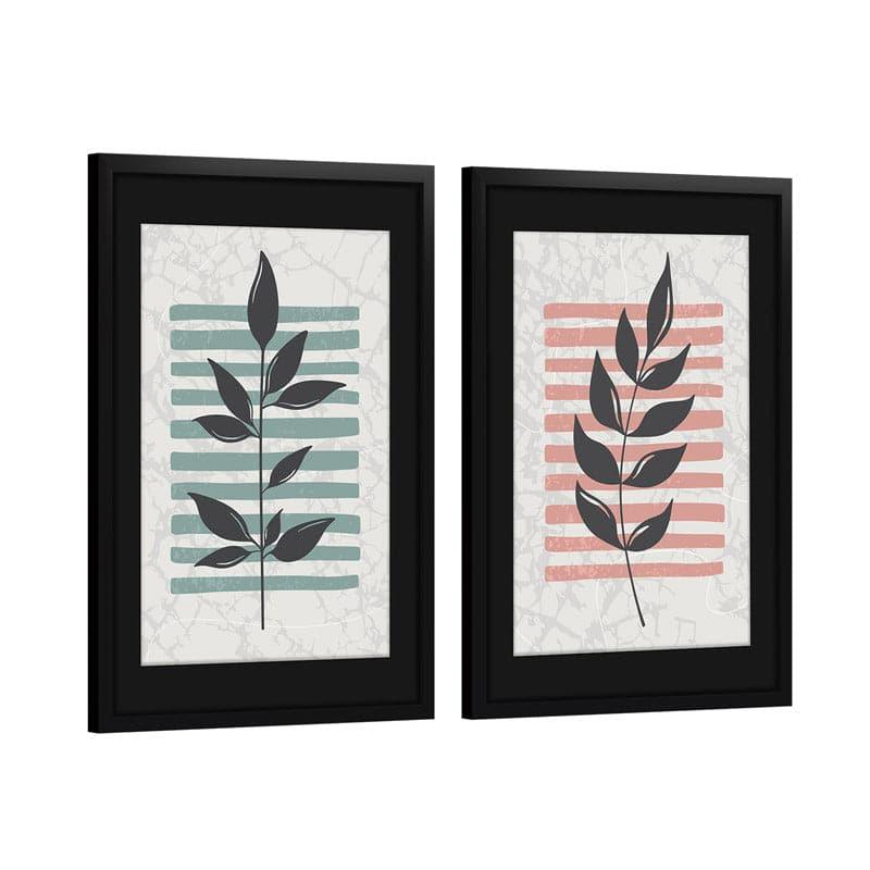 Wall Art & Paintings - Two Plant Stacks Wall Art - Set Of Two