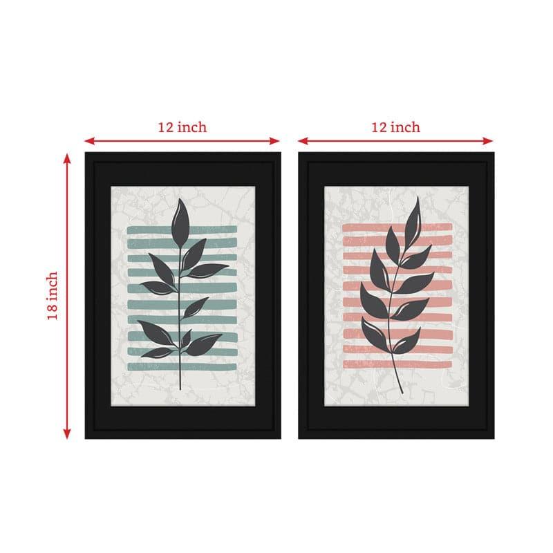 Wall Art & Paintings - Two Plant Stacks Wall Art - Set Of Two