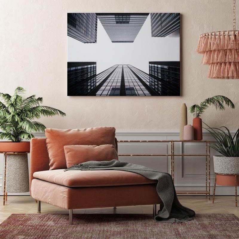 Wall Art & Paintings - Urban Noir Black And White Wall Painting - Gallery Wrap