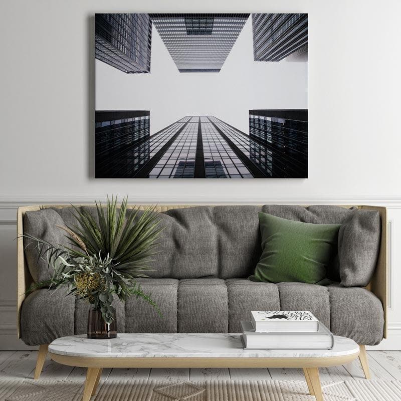 Wall Art & Paintings - Urban Noir Black And White Wall Painting - Gallery Wrap