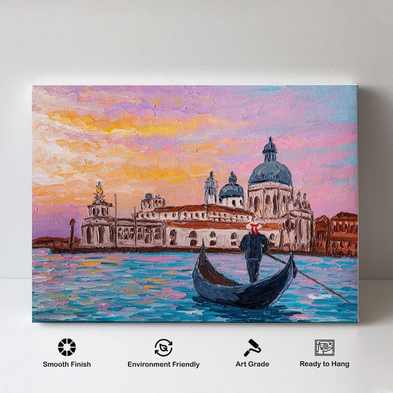 Wall Art & Paintings - Venetian Landscape Painting - Arina Iastrebova - Gallery Wrap