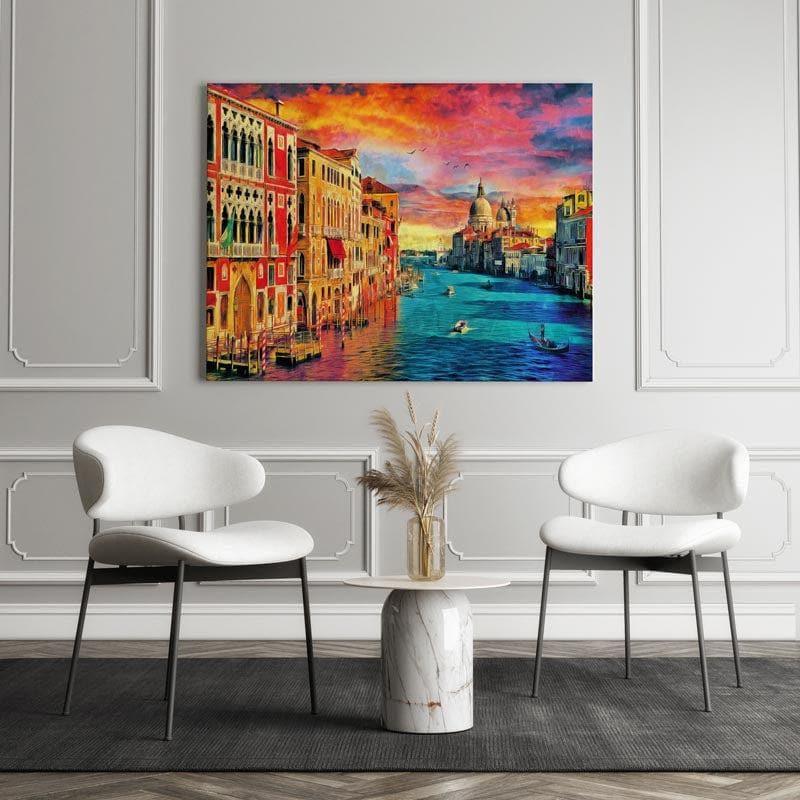 Wall Art & Paintings - Venice Cityscape Wall Painting - Gallery Wrap