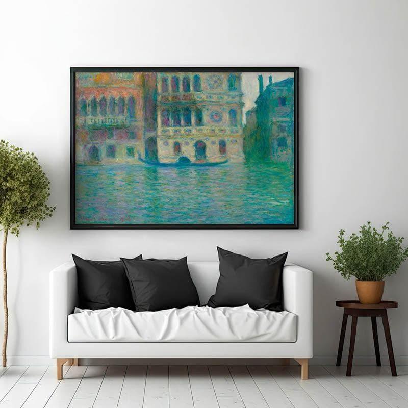 Wall Art & Paintings - Venice, Palazzo Dario By Claude Monet - Black Frame