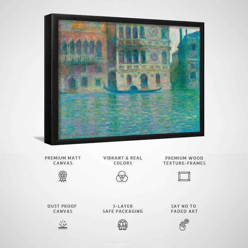 Buy Venice, Palazzo Dario By Claude Monet - Black Frame Wall Art & Paintings from Vaaree