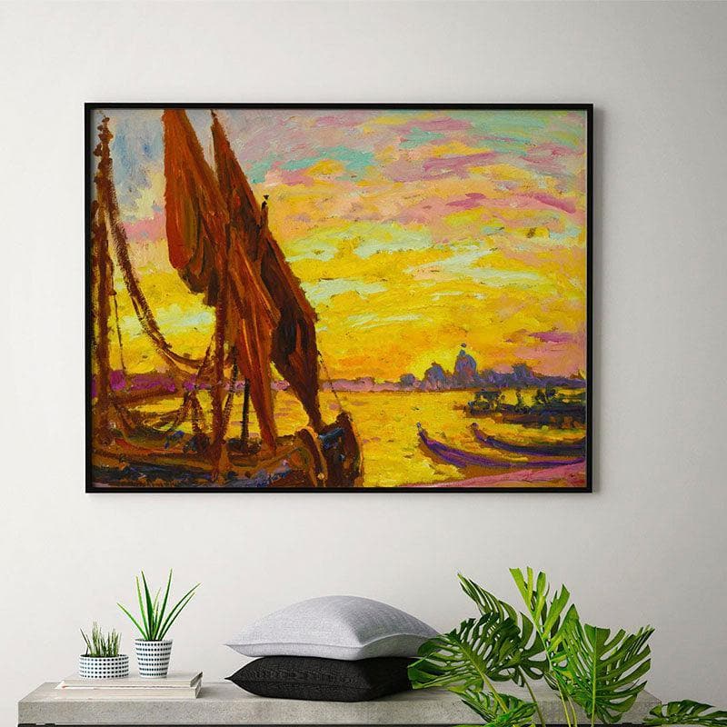 Wall Art & Paintings - Venice Wall Painting - Black Frame