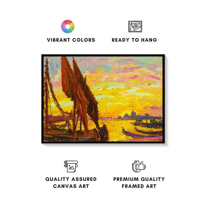 Buy Venice Wall Painting - Black Frame Wall Art & Paintings from Vaaree