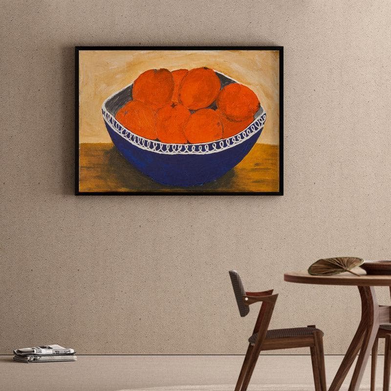 Wall Art & Paintings - Very Orange Wall Painting - Black Frame