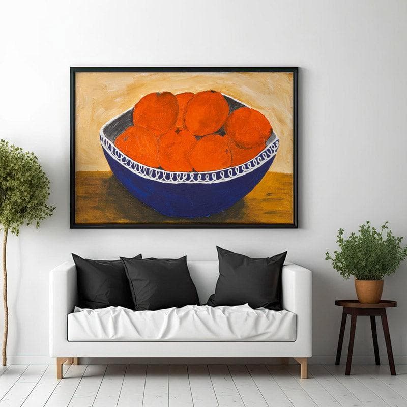 Wall Art & Paintings - Very Orange Wall Painting - Black Frame