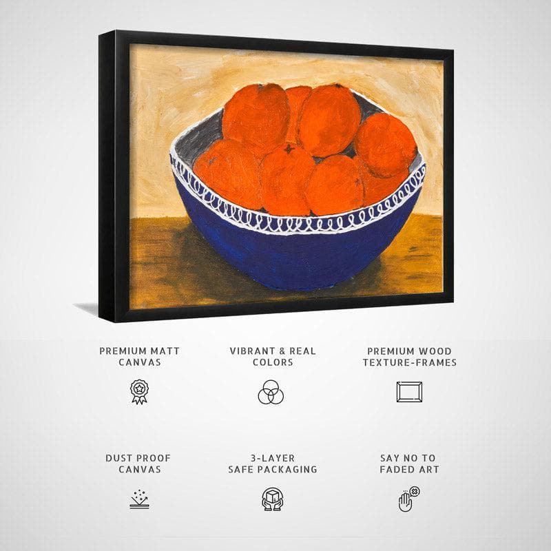 Wall Art & Paintings - Very Orange Wall Painting - Black Frame