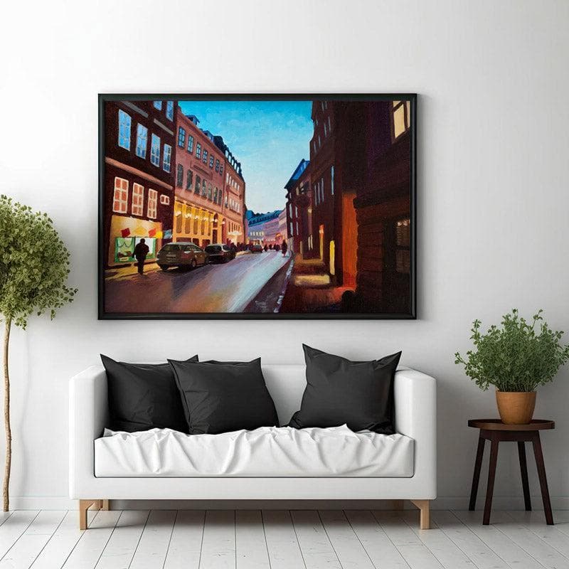 Wall Art & Paintings - Vestergade Wall Painting - Black Frame