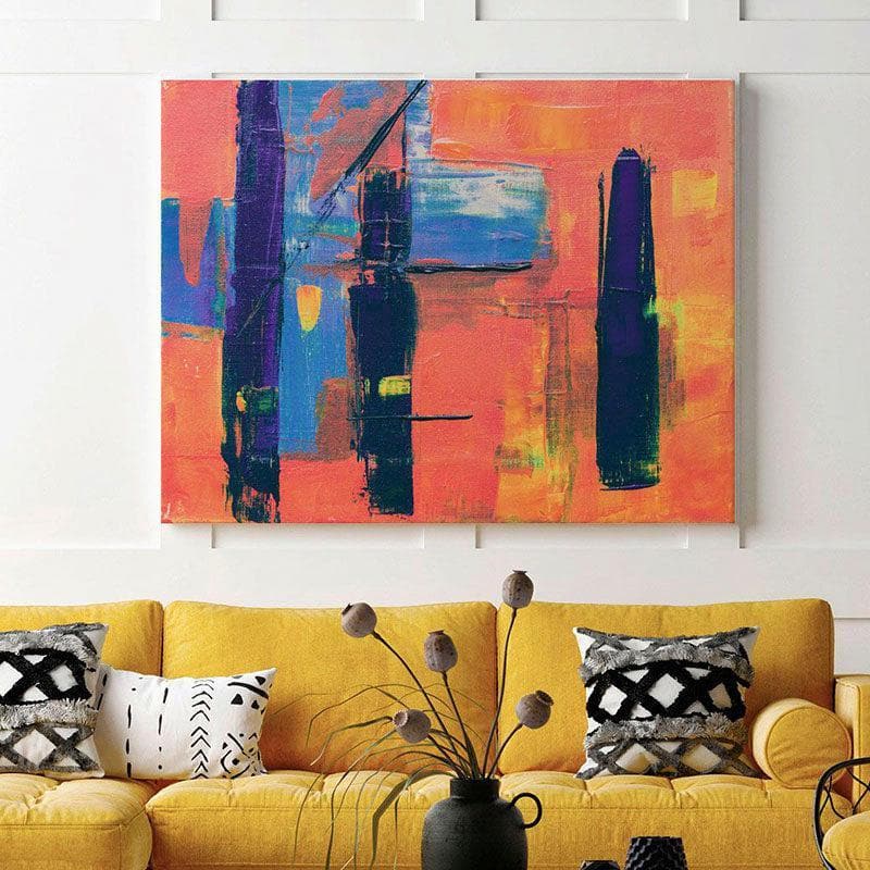 Wall Art & Paintings - Vibrant Color Abstract Wall Painting - Gallery Wrap