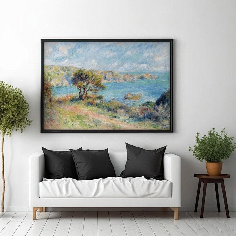 Buy View At Guernsey By Pierre Auguste Renoir - Black Frame Wall Art & Paintings from Vaaree