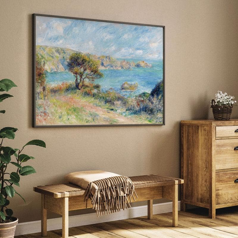 Buy View At Guernsey By Pierre Auguste Renoir - Black Frame Wall Art & Paintings from Vaaree