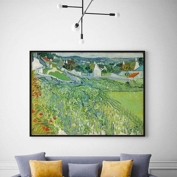 Wall Art & Paintings - Vineyards Wall Painting By Vincent Van Gogh - Black Frame