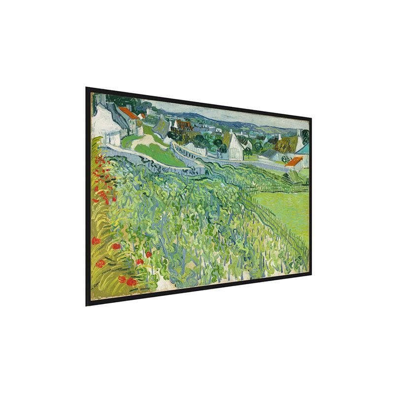 Wall Art & Paintings - Vineyards Wall Painting By Vincent Van Gogh - Black Frame