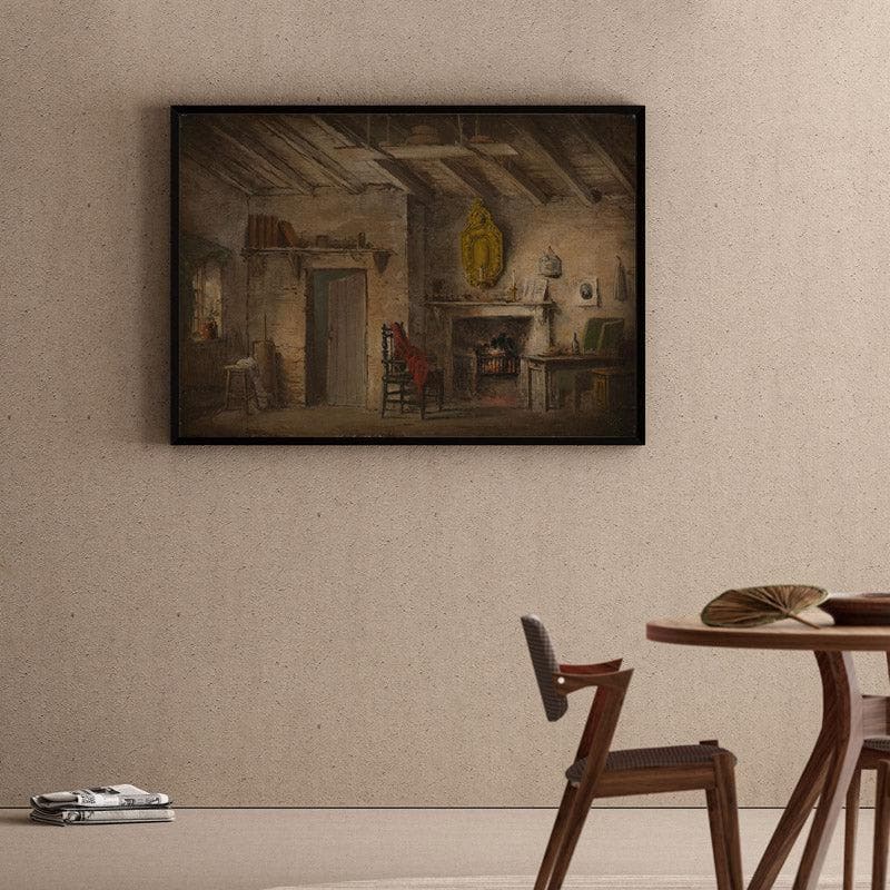 Wall Art & Paintings - Vintage Interior Wall Painting - Black Frame