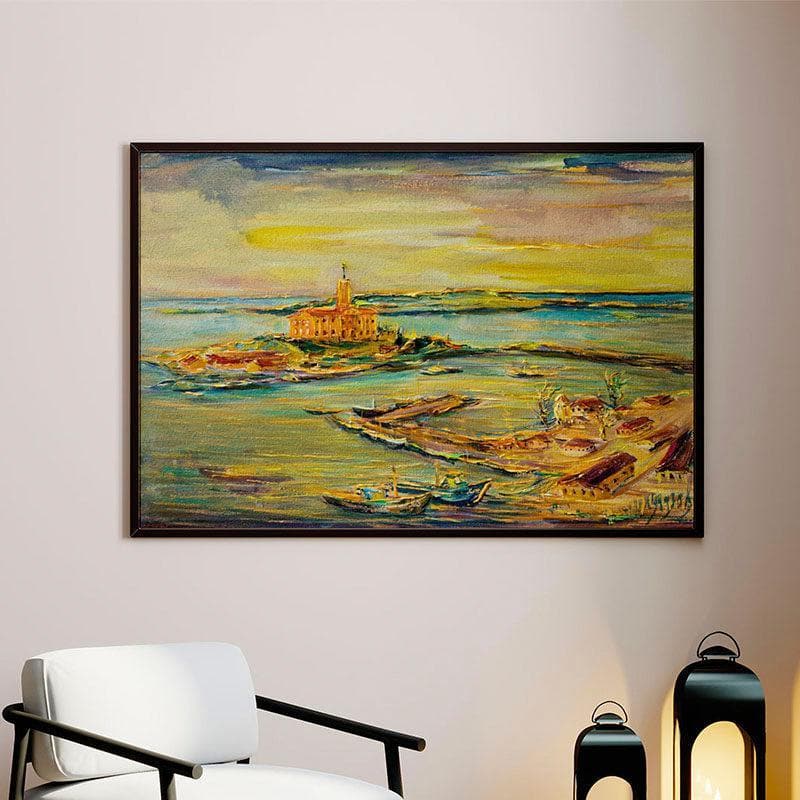 Wall Art & Paintings - Vivid Sunset Wall Painting - Black Frame