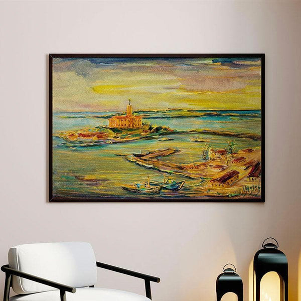 Wall Art & Paintings - Vivid Sunset Wall Painting - Black Frame