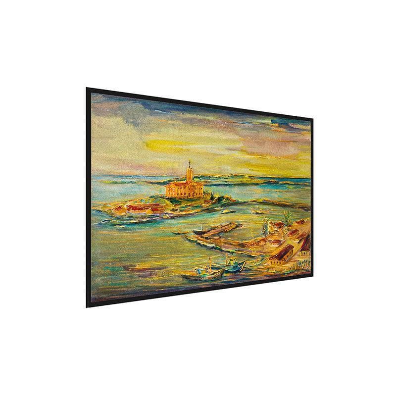 Wall Art & Paintings - Vivid Sunset Wall Painting - Black Frame