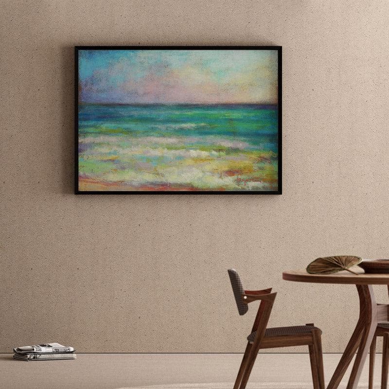 Wall Art & Paintings - Waiting For Sunset Wall Painting - Black Frame