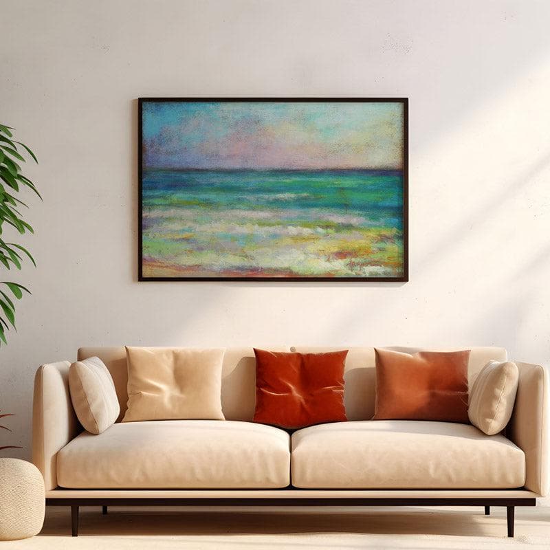 Wall Art & Paintings - Waiting For Sunset Wall Painting - Black Frame