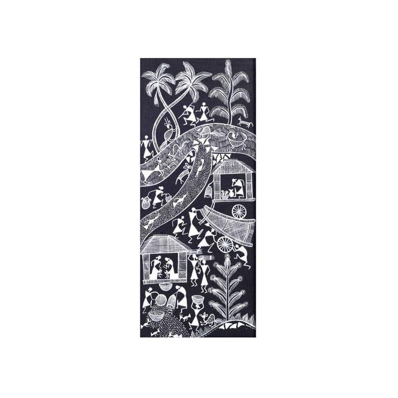 Wall Art & Paintings - Warli Mist Wall Art - Black