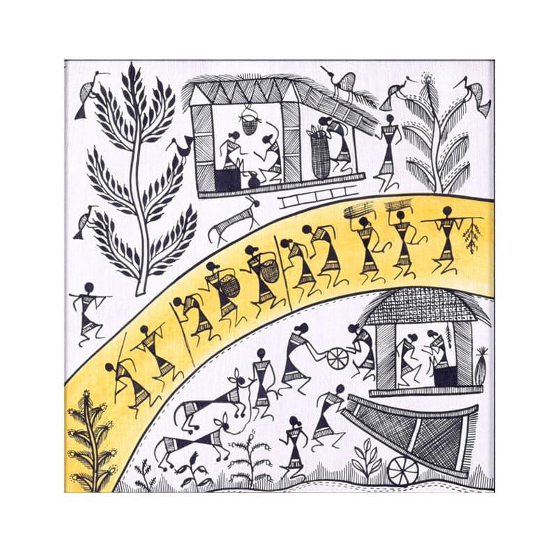 Wall Art & Paintings - Warli Serenade Wall Art